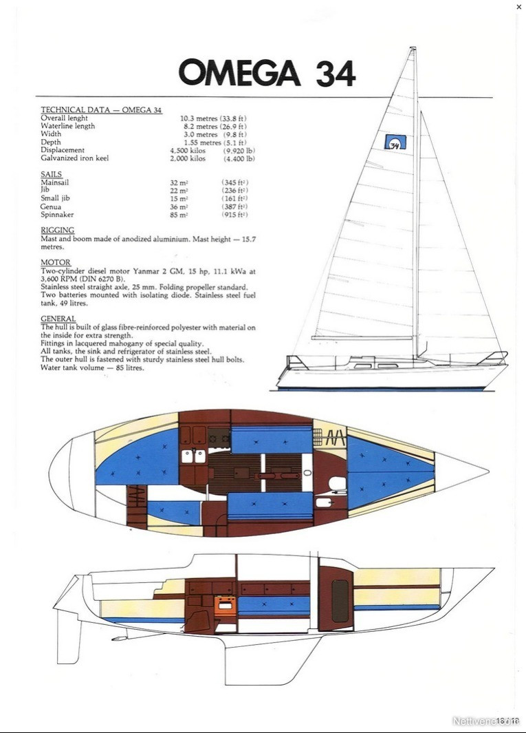 omega 34 yacht